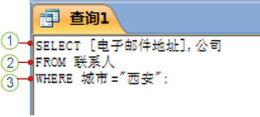 顯示 SELECT 語句的 SQL 對象選項卡 